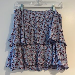 Zara floral print skort